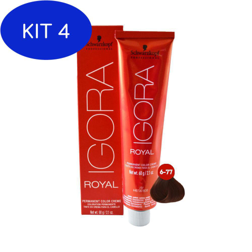 Schwarzkopf Igora Royal HD 6.77 Louro Escuro Cobre Extra - 60g