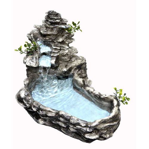 Fonte Agua Cascata decorativa Laguinho tipo pedra 220 V Menor preço em Fonte Agua Cascata decorativa Laguinho tipo pedra 220 V