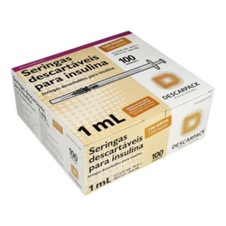 Seringa 1ML insulina C/AG.13X4,5 CX/100UN - descarpack é boa?