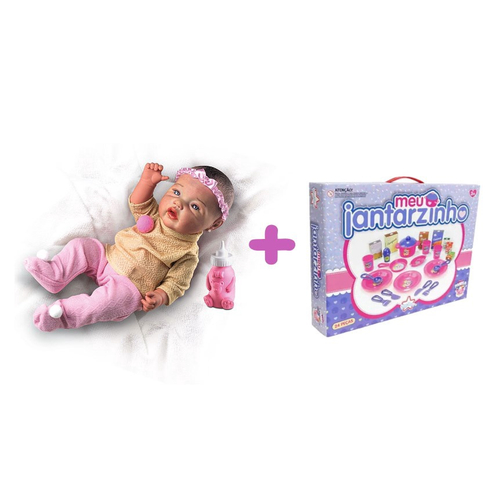 Boneca Bebê Reborn Brinquedo Menina Pode Dar Banho em Promoção na Americanas