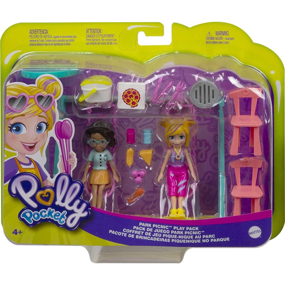 Brinquedo Polly Pocket Piquenique No Parque Mattel Gwd81