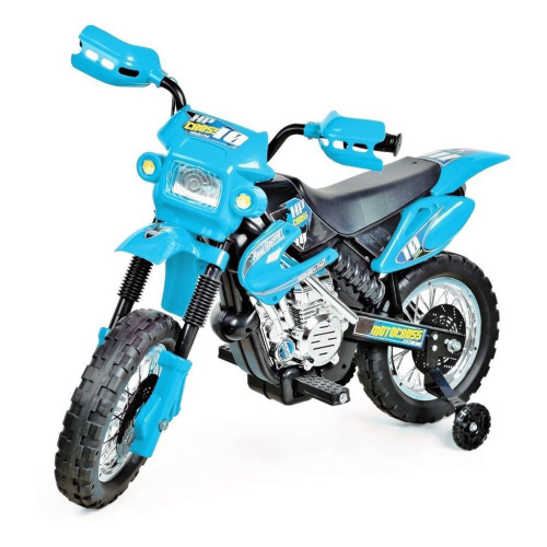 Moto Elétrica Infantil 6v Motocross Azul