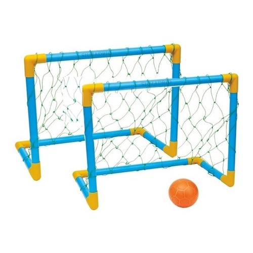 Kit 2 Mini Trave Gol De Futebol Infantil Jogo Com Bola