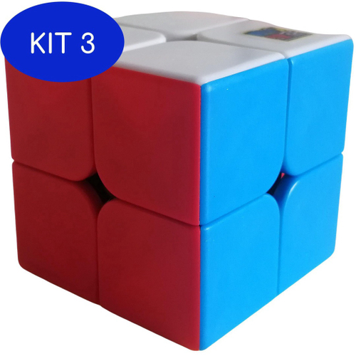 Kit Cubo Magico Profissional Moyu Sem Adesivo 2x2 e 3x3 : :  Automotivo