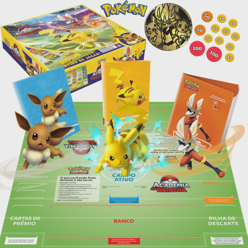 Jogo de Cartas Pokemon Box Arena de Batalha, Copag, Multicor