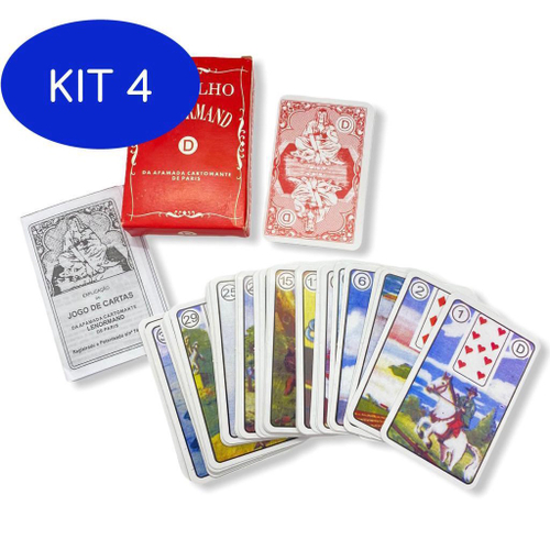 Kit 6 Baralhos Tarot Dourado Oráculo Deck 24 Cartas Atacado