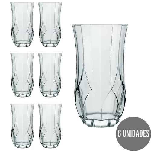 Jogo de Copos Ópera 6Pcs 360ml Nadir Nadir Utilidades Domésticas Tropical  Multiloja