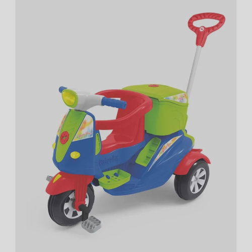 Velotrol Triciclo Infantil Motinho Motoca Butterfly Com Luz Cor