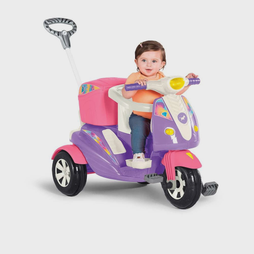 Triciclo Infantil De Equilíbro Toyciclo Rosa - Roma Babies no Shoptime