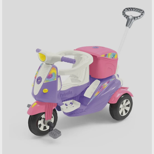 Mini Moto Elétrica Infantil Rosa BW002RS