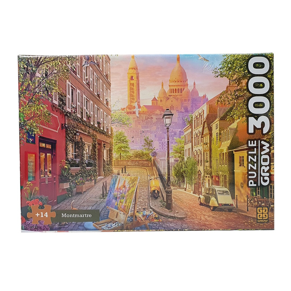 Quebra-cabeca 3000 Peças Puzzle Montmartre 04052 Grow - Livrarias