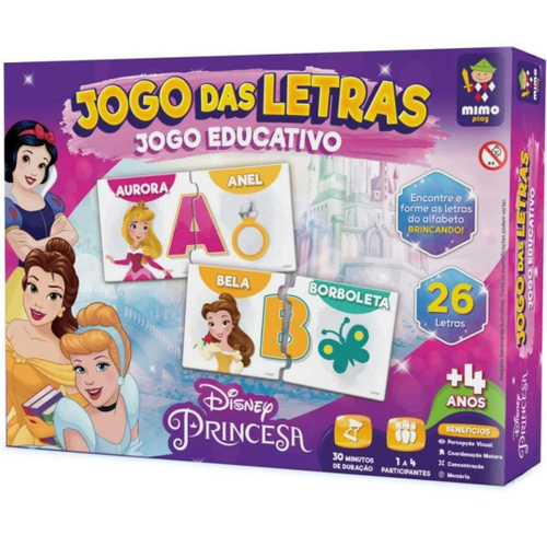 Jogo Disney Princesas Agrupando as Cores - Jogos Educativos