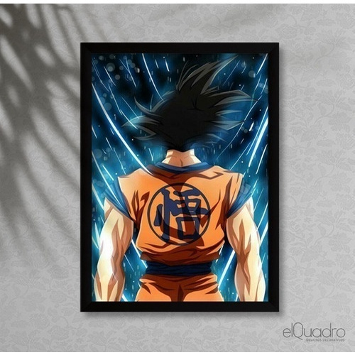 Quadro Decorativo Desenho Dragon Ball Z Goku Interiores