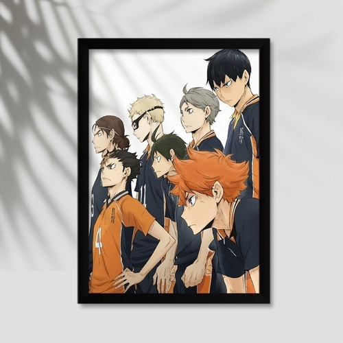 Quadro Anime Haikyuu!! Vôlei - A5 c/ Moldura E Vidro em Promoção na  Americanas