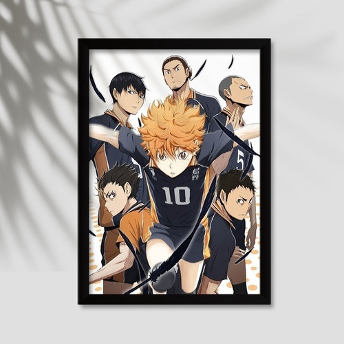 Quadro Anime Haikyuu!! Vôlei - A5 c/ Moldura E Vidro em Promoção na  Americanas