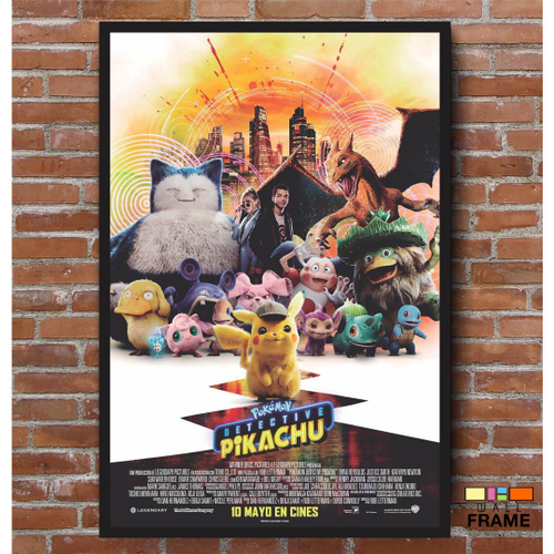 Quadro Filme Pokemon 2000 35x45 Cm no Shoptime