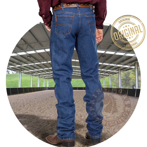 Calça country jeans masculina peão rodeio agro pura raça