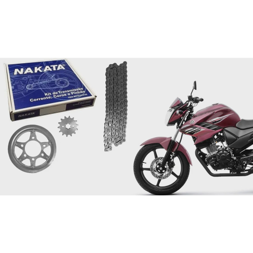 Kit Relação Yamaha Xtz 150 Crosser 2016 2017 Nakata Original - Shop das  Motos