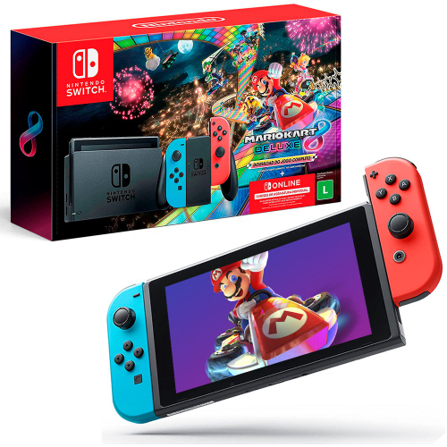 Console Nintendo Switch V2 - Neon (Trilogy Games) - Nintendo Barato