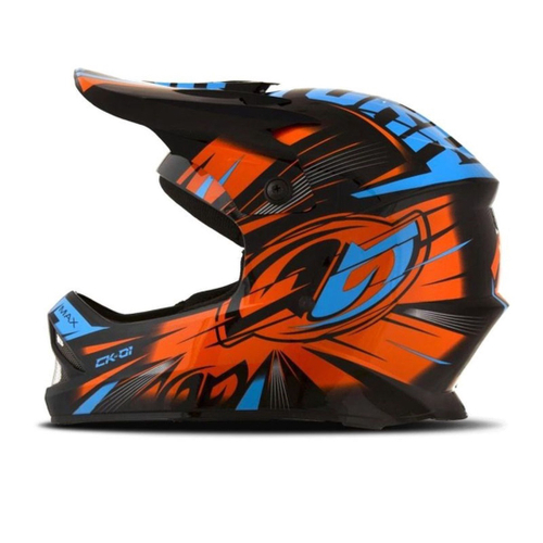 Capacete Motocross Infantil Jett Factory Edition Neon Kids - Vermelho