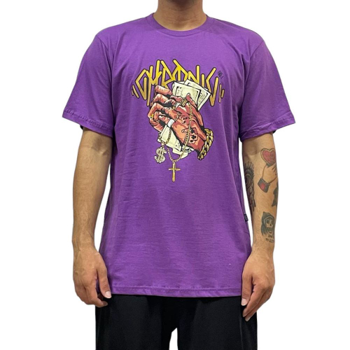 Camiseta Algodão Basica Pokebola Anime Pokemon Gengar Roxo