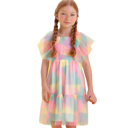 Vestido Infantil Festa Tule Colors Petit Cherie Tie Dye 10 Menor preço em Vestido Infantil Festa Tule Colors Petit Cherie Tie Dye 10