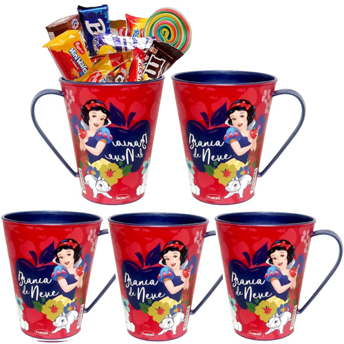 Caneca Infantil Princesas Branca De Neve 360ml Plasútil - Compre Agora -  Feira da Madrugada SP