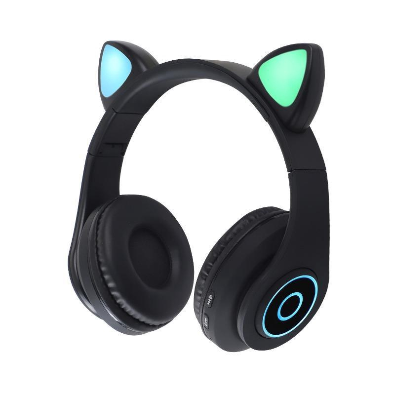 Fone de Ouvido Orelha Gato LED com 7 Cores Luz Headphone Bluetooth  Microfone na Americanas Empresas