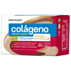 Colágeno Hidrolisado 2x1 Sachê Verisol Frutas Vermelhas Maxinutri Menor preço em Colágeno Hidrolisado 2x1 Sachê Verisol Frutas Vermelhas Maxinutri