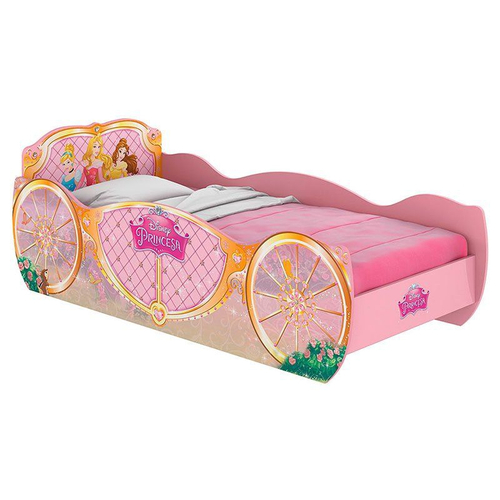 Cama Carruagem Barbie Star Rosa