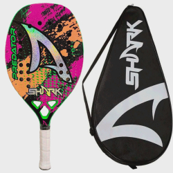 Raquete Beach Tennis 2022 Andre Baran Shark Predator Com Capa Menor preço em Raquete Beach Tennis 2022 Andre Baran Shark Predator Com Capa