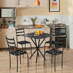 Mesa Com 4 Cadeiras Para Cozinha Preto Sergipe Shop jm