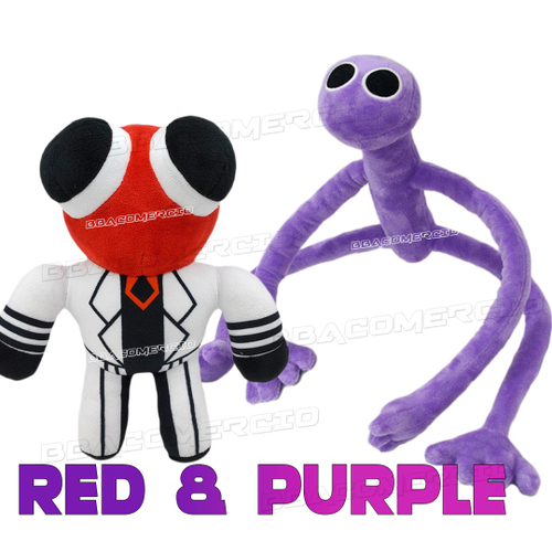 Purple boneco de pelúcia Rainbow friends Roblox