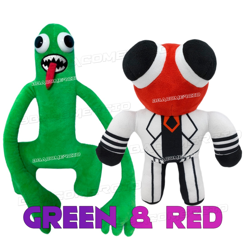 Boneco Pelúcia Green Friend Rainbow Friends Amigo Verde