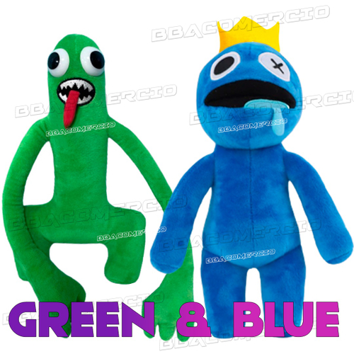 Blue boneco de pelúcia Rainbow Friends Roblox