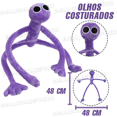 Purple boneco de pelúcia Rainbow friends Roblox