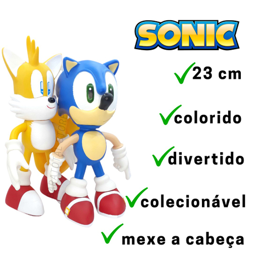 Boneco Sonic Tails Articulado Sega Fun Amarelo - F0066-2 na Americanas  Empresas