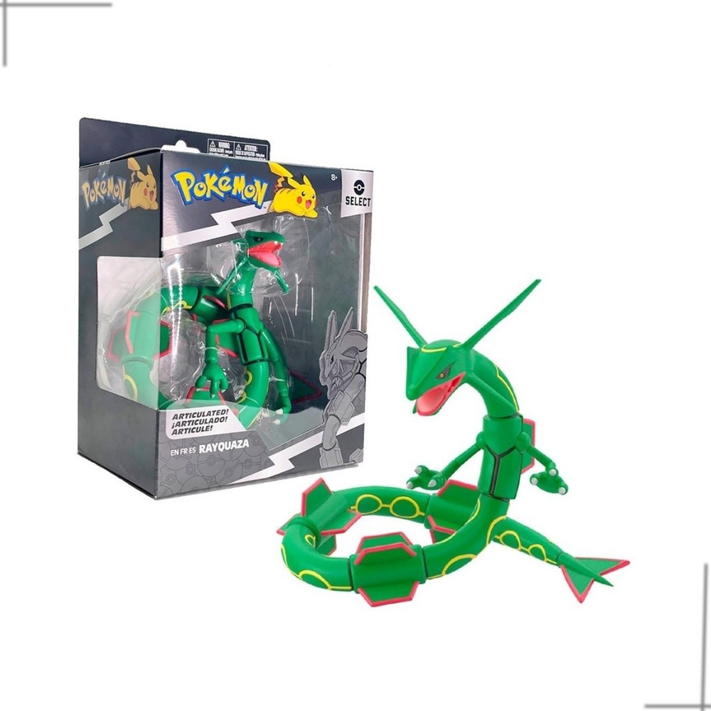 Brinquedo Boneco Pokemon Select Rayquaza Articulado 2673