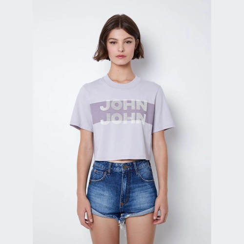 Camiseta John John jj Line Feminina Roxa em Promoção na Americanas