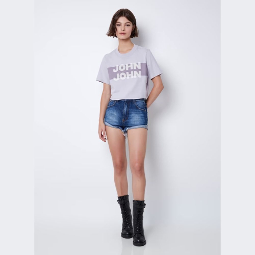 Camiseta John John jj Line Feminina Roxa em Promoção na Americanas