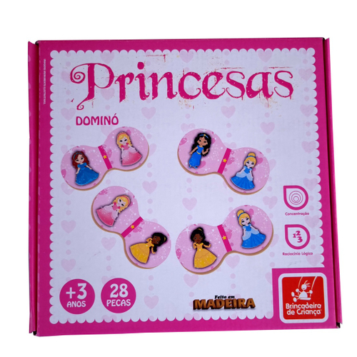 Jogo De Dominó Princesas 28 Peças-ETITOYS