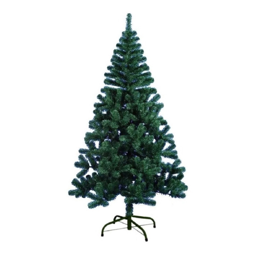 Arvore de Natal decorada luxo 2,10m + kit de 80 enfeites prata E azul