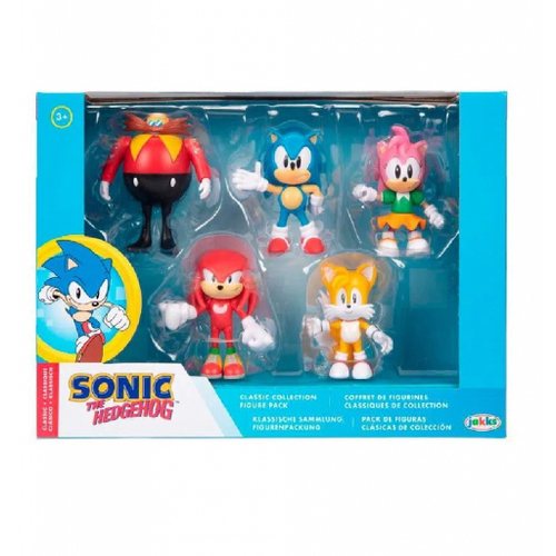 Boneco Sonic 28cm Azul Personagem Jogo Videogame Caixa