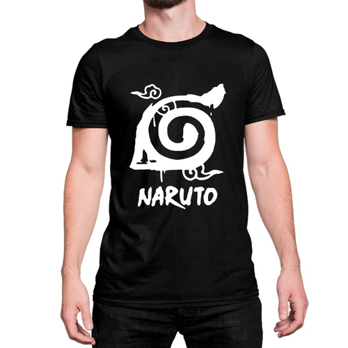 Camiseta Naruto Nuvem Akatsuki Símbolos Aldeias