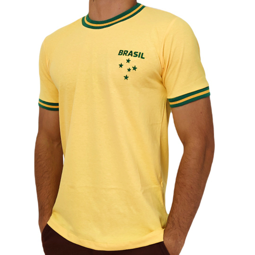 Camisa Brasil com Raça Amarela Amarelo