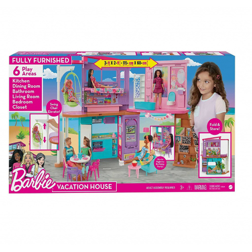 Casa Da Barbie Charmosa Que Vira Maleta Mattel Oficial no Shoptime