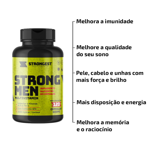 Kit 2 Suplementos Pré Treino + Creatina Strongest em Promoção na