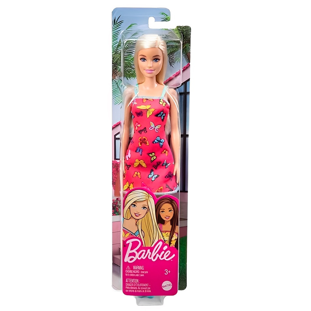 Boneca Barbie Fashion Vestido de Borboletas Rosa - Mattel