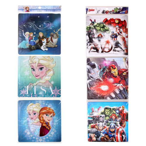 Jogo de quebra cabeca infantil etitoys frozen E vingadores no Shoptime