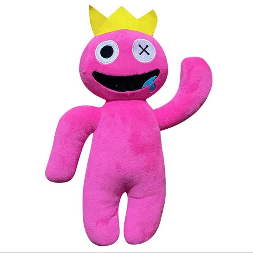 Boneco Azul Babão Rosa Rainbow Friends Jogo Roblox Pelúcia